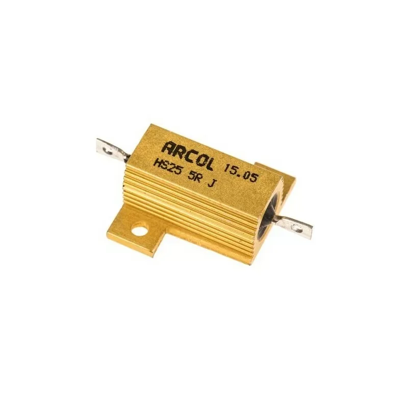 Certifié Arcol HS255RJ Résistance sorties axiales 5ohms 25W ±5% 550V à souder - Série HS