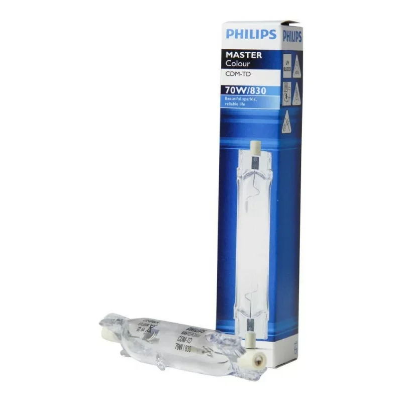 Philips 197825 Ampoule RX7S 70W 830 - MASTER Colour CDM-TD - 3000K - Blanc chaud Dernière Chance