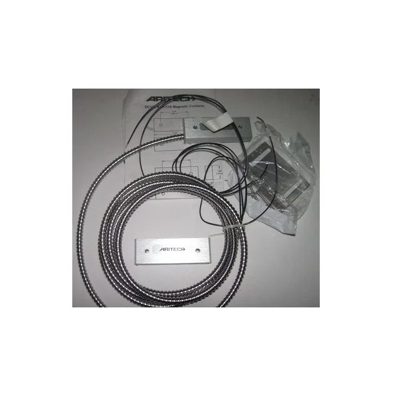 Aritech DC118 Contacteur magnétique aluminium - 75 mm - câble blindé Achetez Aujourd'hui