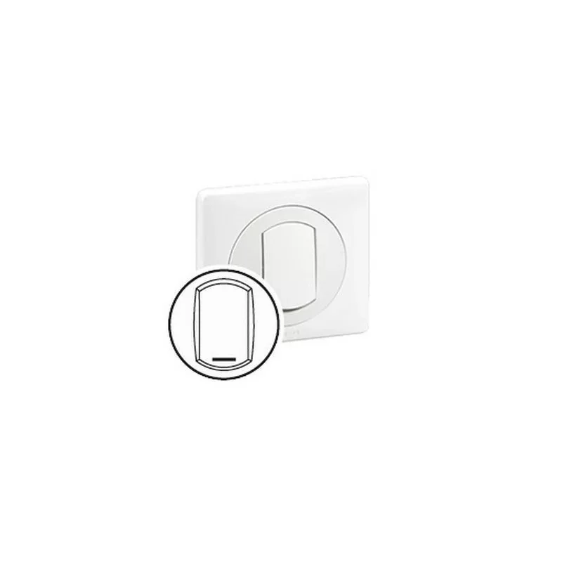Meilleur Choix Legrand 067805 Enjoliveur Céliane blanc pour commandes d‘éclairage simples avec porte-étiquette