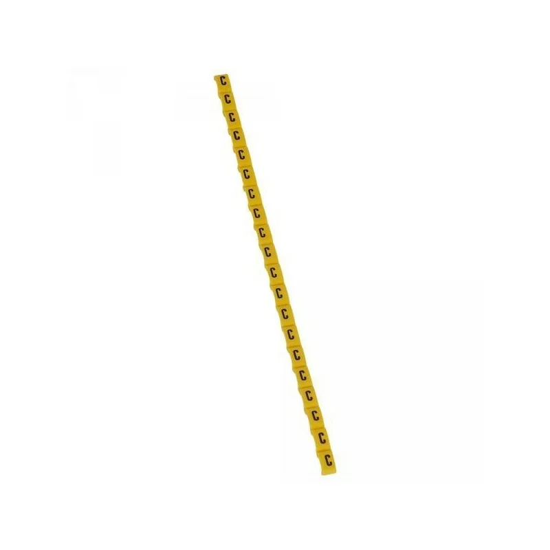 Meilleur Choix Legrand 038412 Repère Duplix lettre "C" jaune (600pcs) - code couleur international