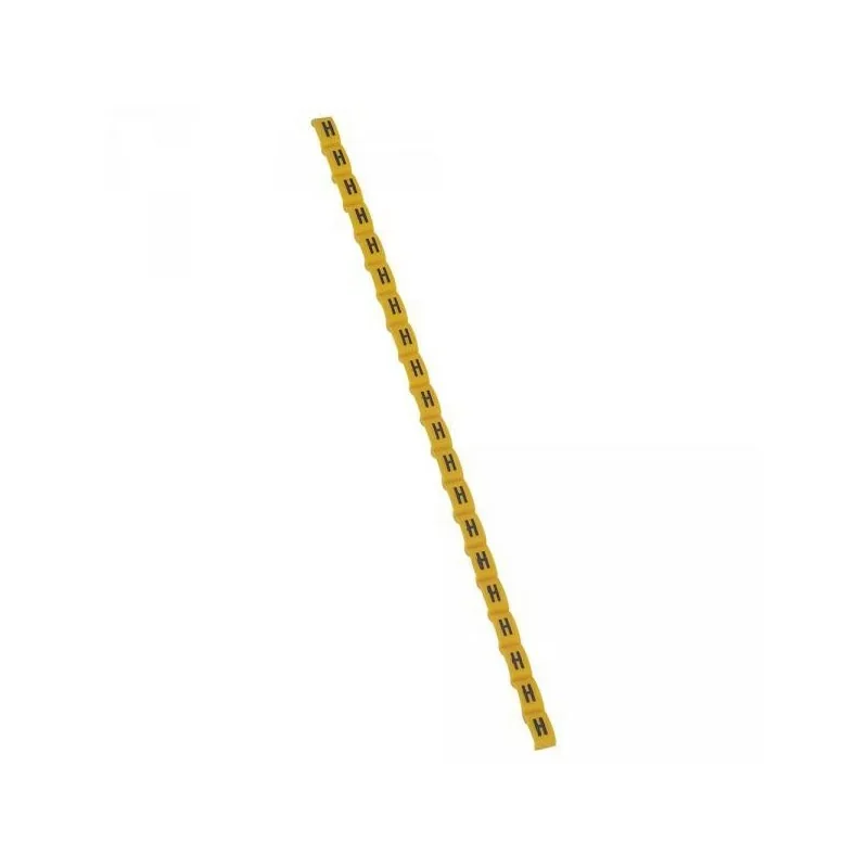 Legrand 038417 Repère Duplix lettre "H" jaune (600pcs) - code couleur international Paiement Sécurisé