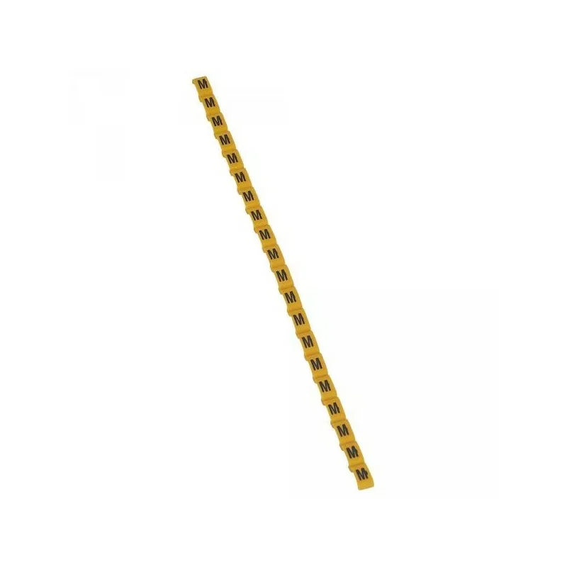 Legrand 038422 Repère Duplix lettre "M" jaune (600pcs) - code couleur international Quantité Limitée