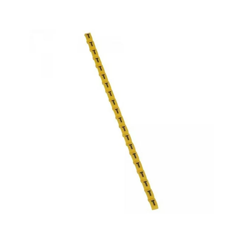 Legrand 038429 Repère Duplix lettre "T" jaune (600pcs) - code couleur international Populaire