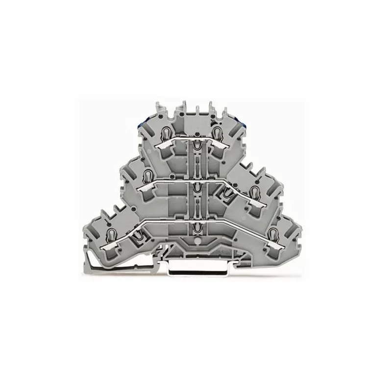 Nouveauté Wago 2002-3203 Bloc de jonction traversant à 3 étages 5.20 mm - ressort de traction
