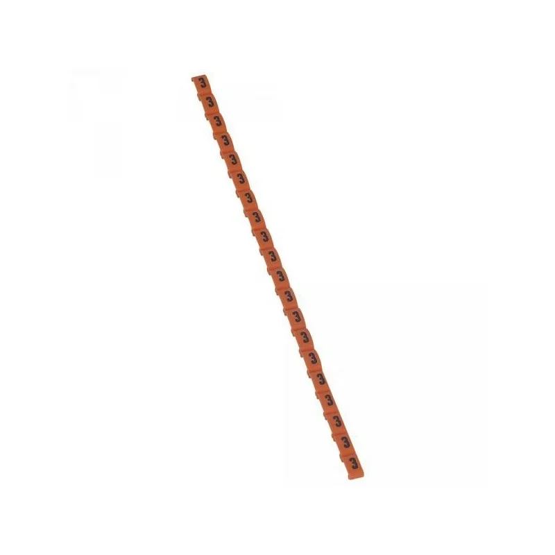 Produit De Marque Legrand 038403 Repère Duplix chiffre "3" orange (800pcs) - code couleur international