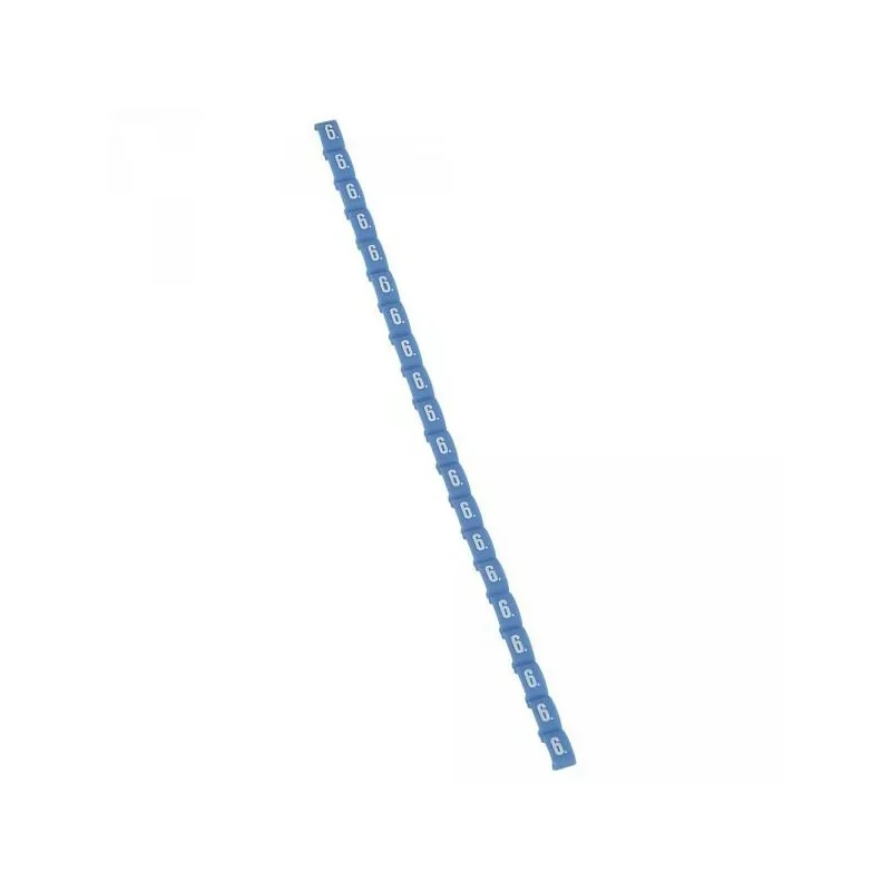 Acheter En Ligne Legrand 038406 Repère Duplix chiffre "6" bleu (800pcs) - code couleur international