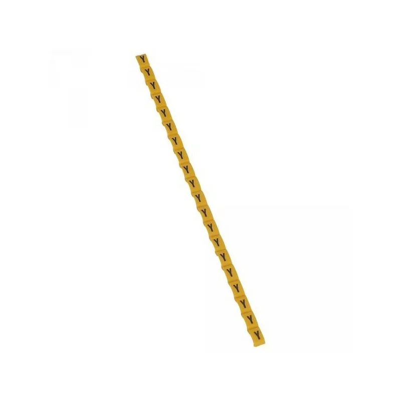 Petit Prix Legrand 038434 Repère Duplix lettre "Y" jaune (600pcs) - code couleur international