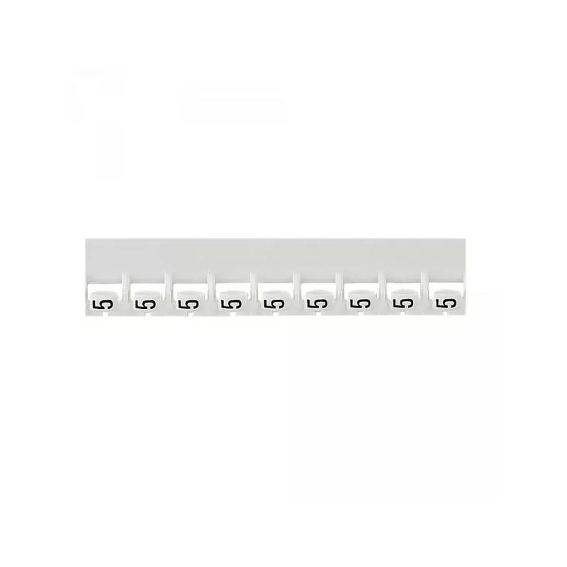 Acheter Direct Legrand 037785 Repère Mémocab chiffre "5" blanc (600pcs) - L 2,3 mm