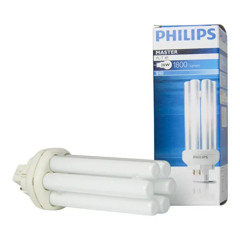 Paiement Sécurisé Philips 611208 Ampoule GX24q-3 26W 830 - Master PL-T 4P - 3000K - Blanc chaud