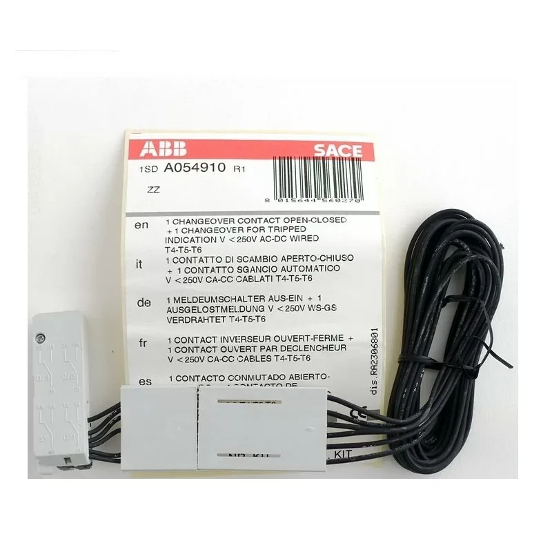 Abb 054910 2 contacteurs( 1 inverseur ouvert/fermé + 1 ouverture par déclencheur) 250V T4-T5-T6 Expédié Aujourd'hui