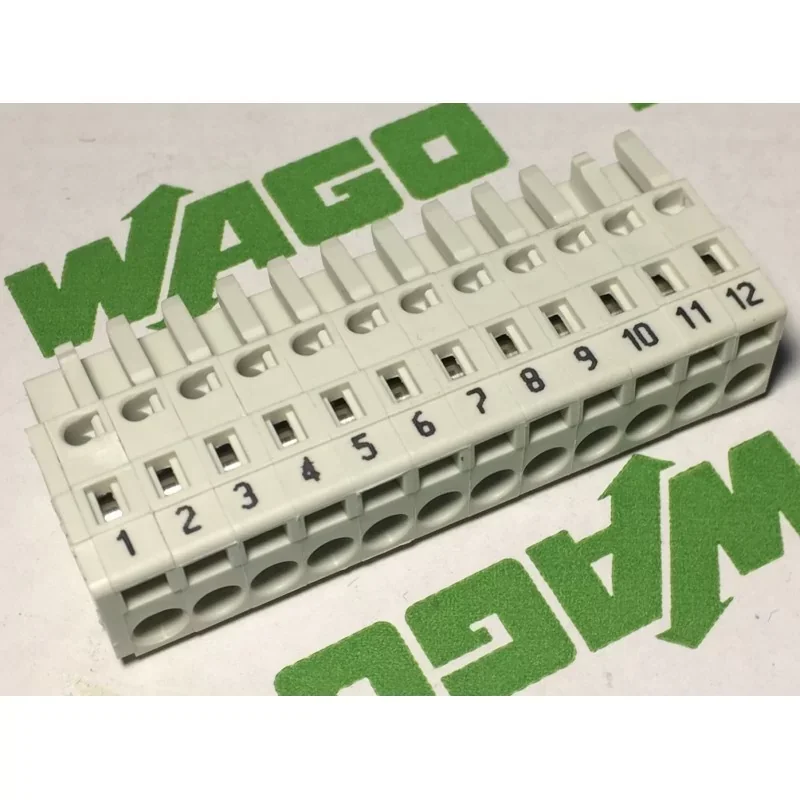 Produit De Marque Wago 721-112/026-047 Connecteur femelle à 1 conducteur - 100% protégé contre le mismating - 2,5 mm≤ - 12 pôles