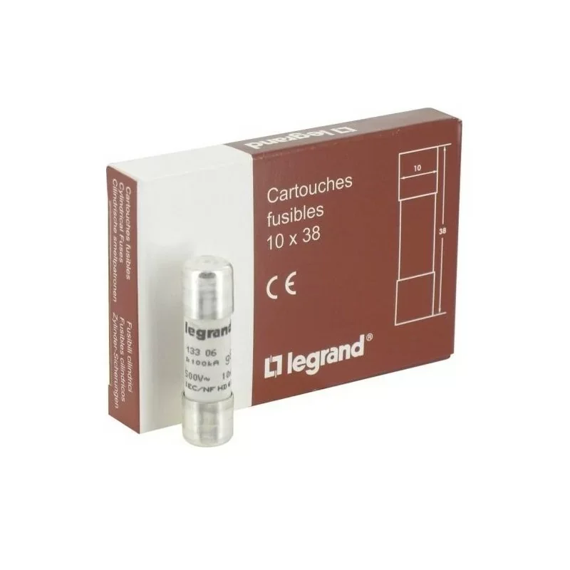 Legrand 013306 Fusibles - gG - Ø10x38 mm - sans voyant - 6A Prix Choc