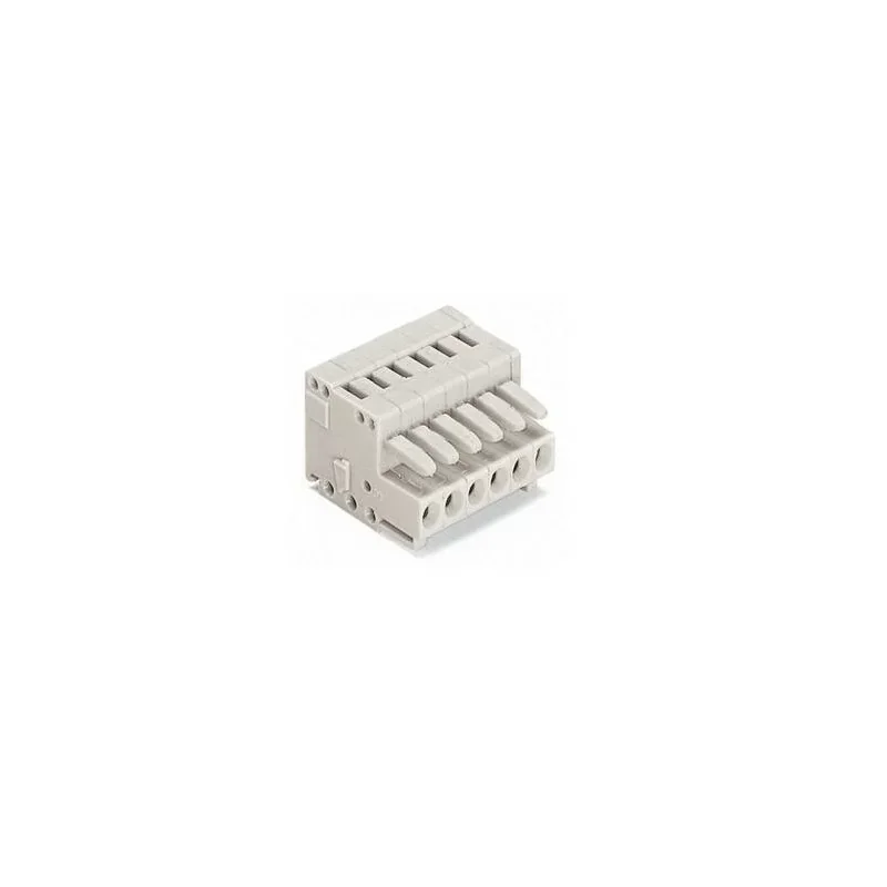 Wago 721-106/026-047 Boîtier pour contacts femelles - 6 pôles - 100% protégé contre le mismating - 2,5 mm≤ - Pas 5mm Solde