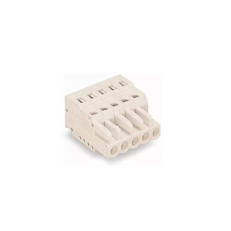 Wago 721-105/026-045 Connecteur femelle - 5 pôles - 100% protégé contre le mismating - 2,5 mm≤ - Pas 5mm Dernier Modèle