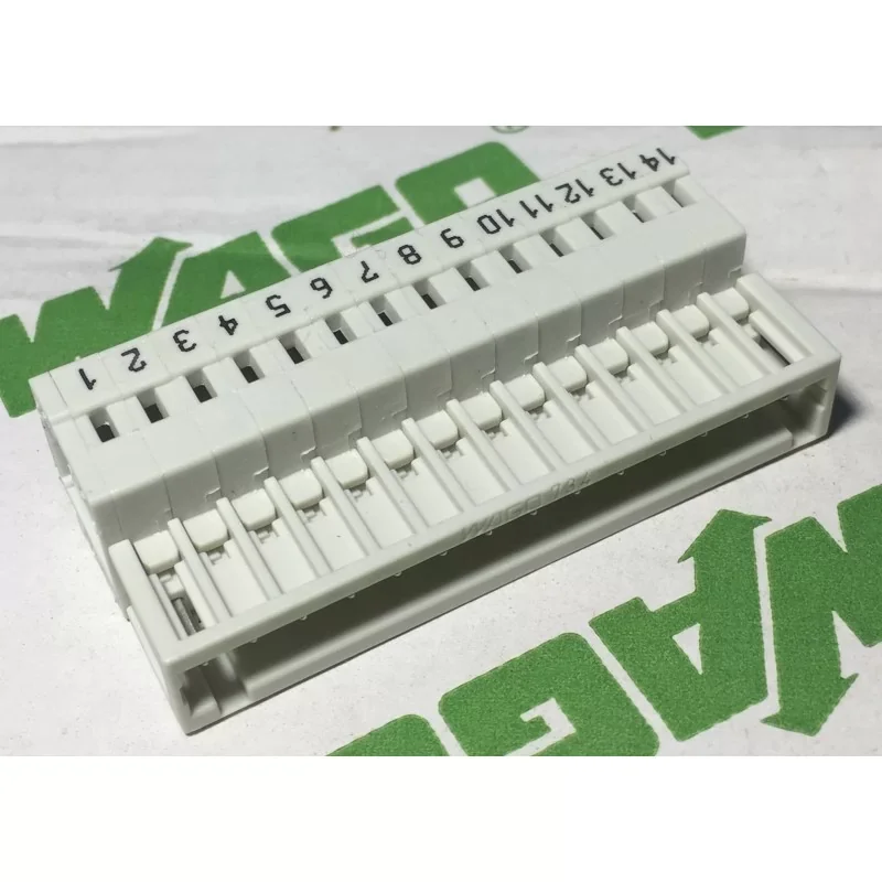 Wago 734-314/000-044 Connecteur m‚le pour 1 conducteur - 100% protégé contre l‘inversion - Pas 3,5 mm - 14 pôles Bon Plan