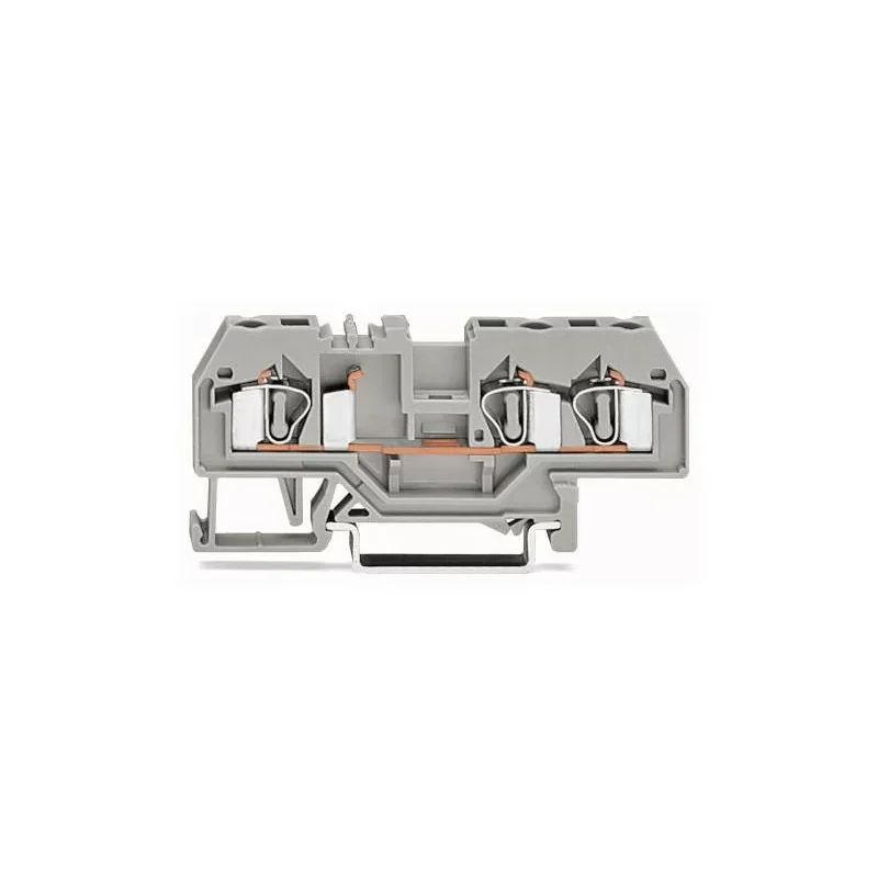 Wago 281-681 Borne de passage pour 3 conducteurs - 4 mm≤ - marquage central - pour rail 35 x 15 et 35 x 7,5 - CAGE CLAMPÆ Bon Marché