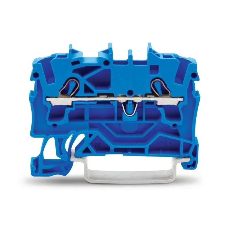 Prix Cassé Wago 2002-1204 Borne de passage 5.20 mm ressort de traction - Affectation des prises N bleu