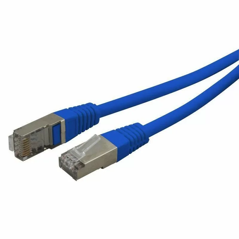 Offre Limitée Cordon réseau RJ45 Cat.6 blindé F/UTP 1.00m Cuivre - Bleu - 997349