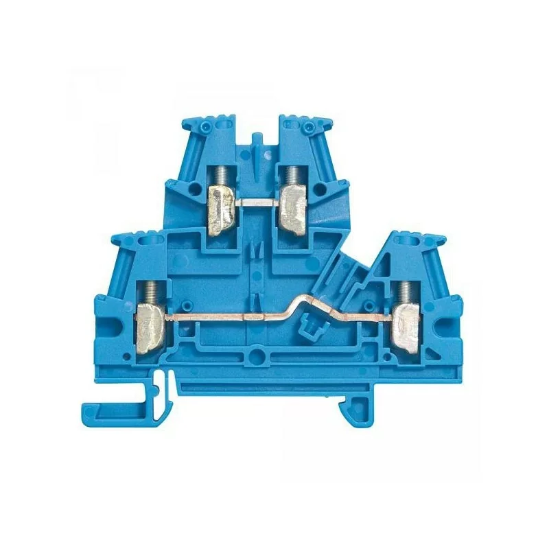 Legrand 037108 Bloc de jonction Viking 3 à vis - 2 jonctions - 2 étages - bleu - pas 6 Usine Directe
