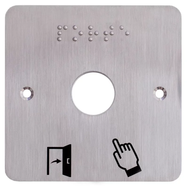 Izyx SSP201 Plaque INOX Carré en diamètre 19mm 80x80 mm Super Prix