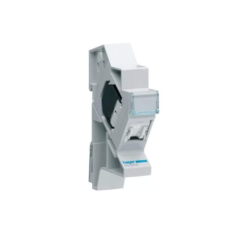 Dernier Modèle Hager TN001S Connecteur RJ45 cat.5e FTP + support