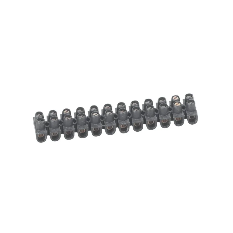 Legrand 034215 Barrette de connexion Nylbloc - Bornier 12 pôles 10 mm2 à vis Dernier Modèle