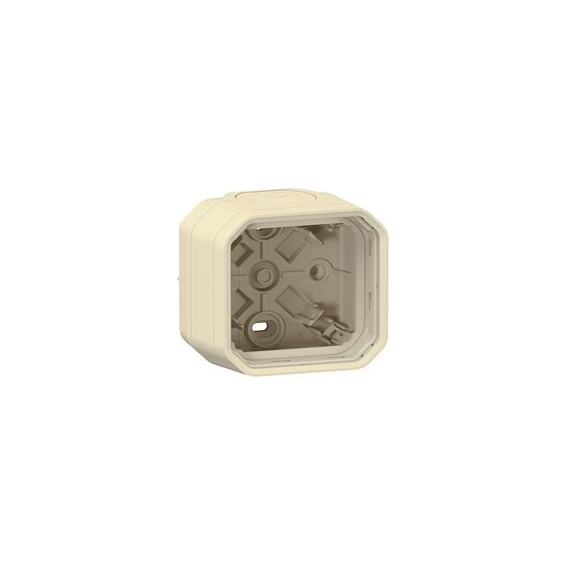 Legrand 069863L Boîtier saillie 2 embouts à membrane 1 entrée 1 poste Plexo sable Top Vente