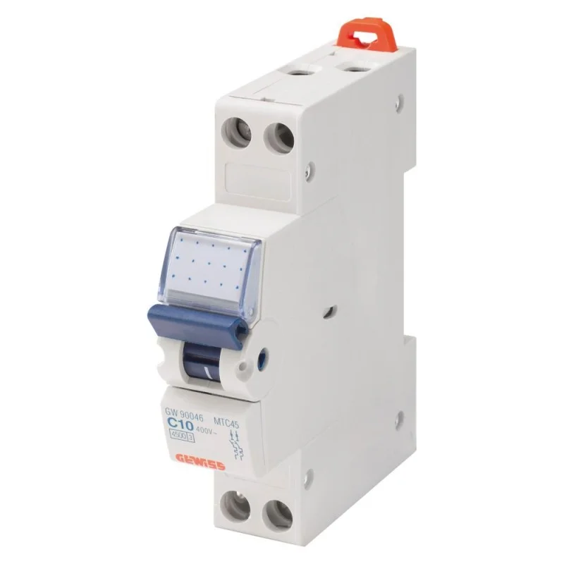 Must-Have Gewiss GW90610 Disjoncteur magnétothermique 32A - 4,5kA - Courbe C - 1P+N