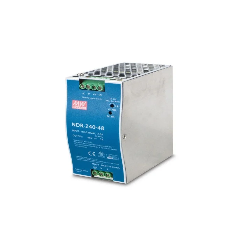 Populaire Planet PWR-240-48 Alimentation industrielle 48V-240W/5A RAIL DIN