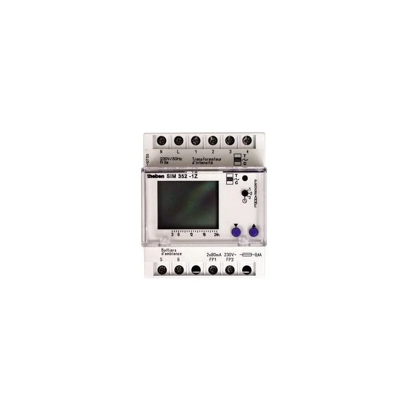 Theben 3520801 Gestionnaire d‘énergie fil pilote modulaire 7 j 1 zone sim 352 1z 6 ordres Petit Prix