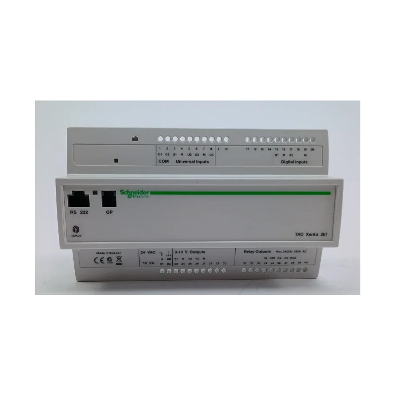 Nouveauté Schneider 007300320 Contrôleur programmable 281/N/P TAC Xenta 281
