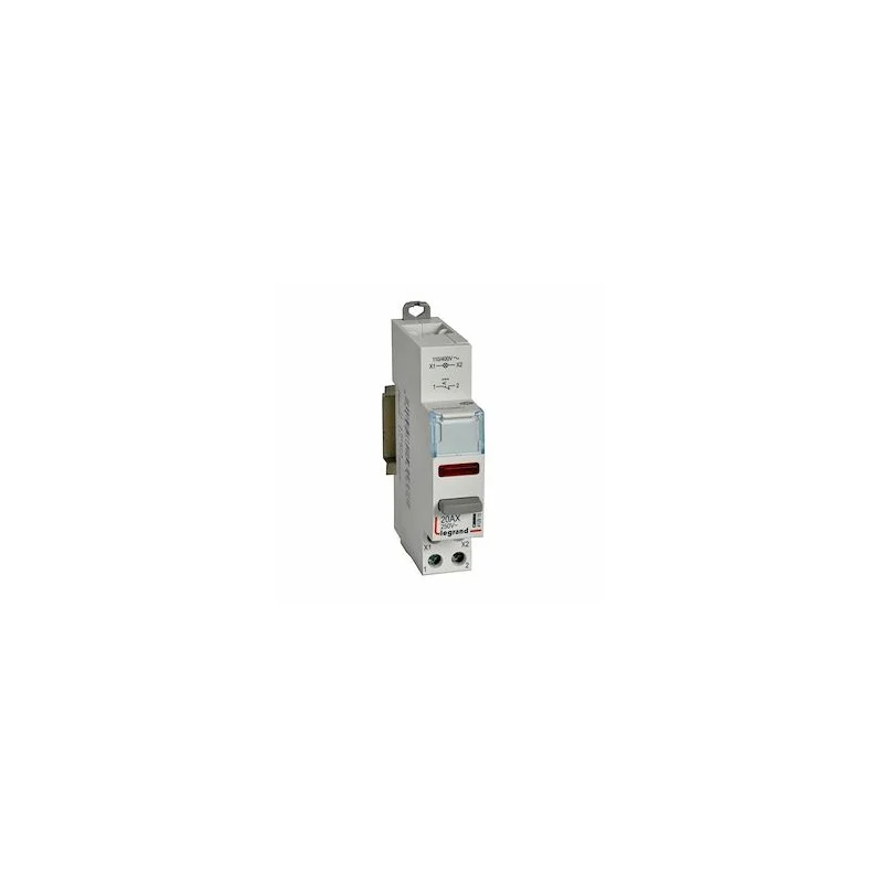 Legrand 412915 Poussoir modulaire -double fonction voyant 1 NF + LED rouge 110/400V~~ -1 module Populaire