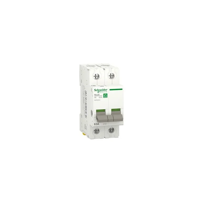 Schneider R9PS263 Resi9 - interrupteur-sectionneur 2P 63A Nouvel Arrivage