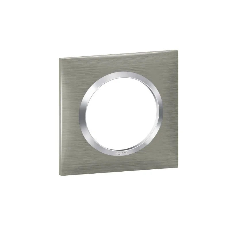 Meilleur Choix Legrand 600871 Plaque carrée effet inox brossé Dooxie 1 poste