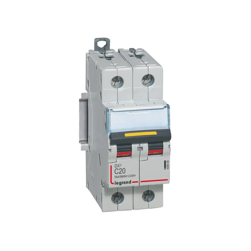 Legrand 409569 Disjoncteur DX³ 10000 - vis/vis - courant continu - 20A - courbe C - protect départ Vente Flash