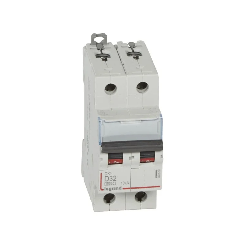 Legrand 408018 Disjoncteur dx³ 6000 Legrand - vis/vis - 2p - 230/400v~ - 32A - 10ka - courbe D - protection des départs Bon Marché