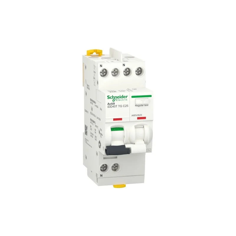 Livraison Express Schneider A9DV2625 Acti9 idd40t - disjoncteur différentiel tête de groupe - 1p+n c 25a 6ka 30ma ac