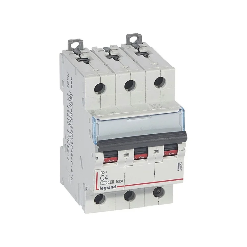 Legrand 407824 Disjoncteur dx³ 6000 -vis/vis- 3p- 400v~-4a-10ka-courbec-départ-peigne hx³ trad 4p Meilleur Prix
